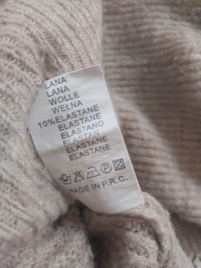 pull beige cœur rouge femme doux chaud taille 36 38 40 oversize tendance - photo numéro 8