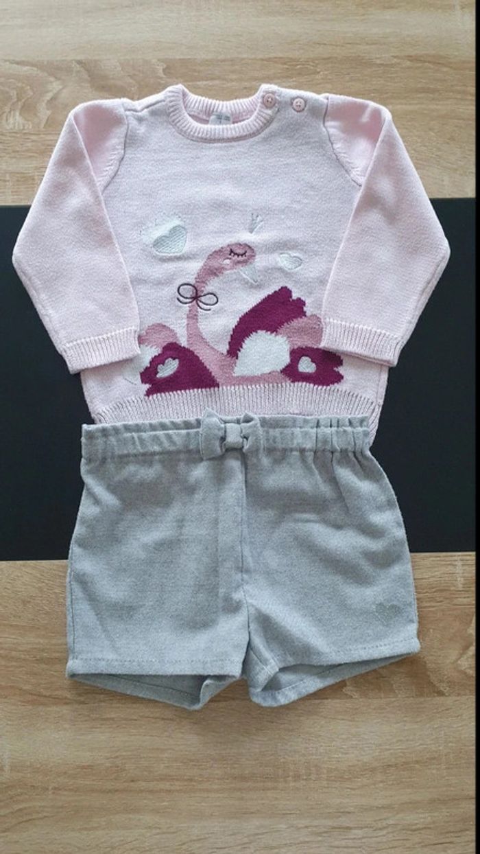 Ensemble pull et short 80 cm