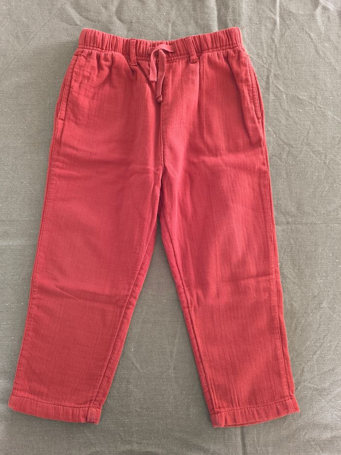 Pantalon fille côtelé velours