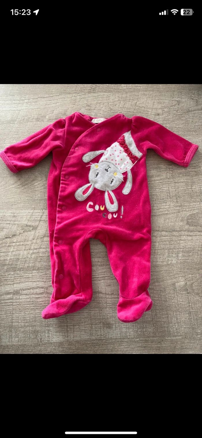 Lot de 5 pyjamas 1 mois - photo numéro 2