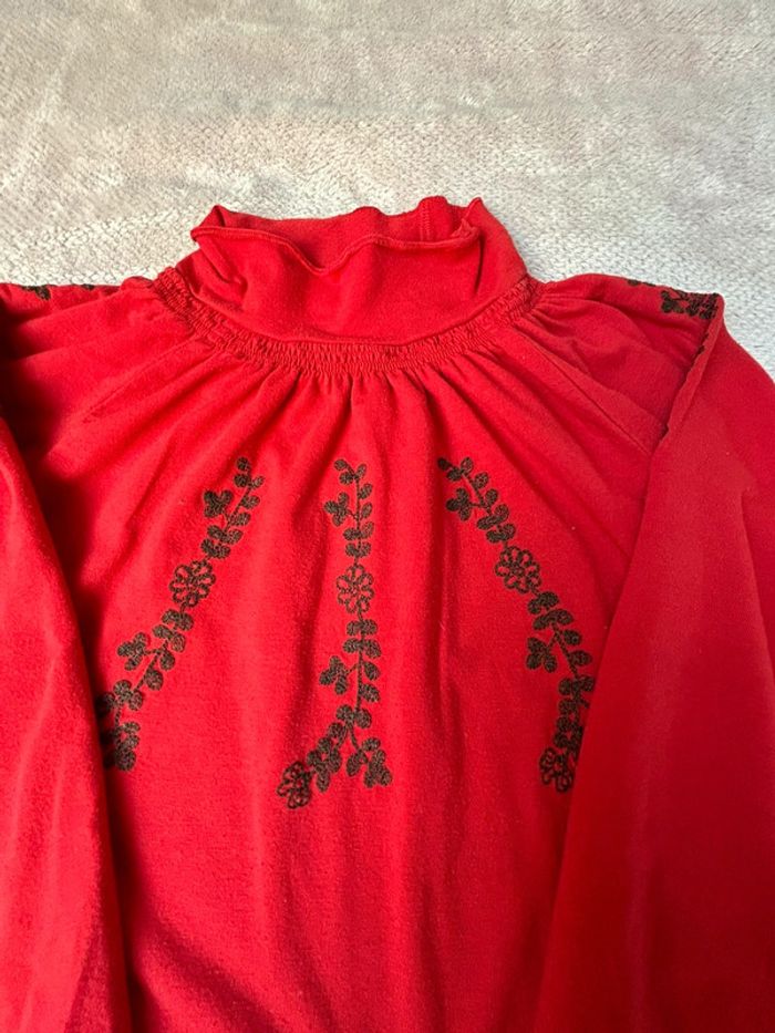 Pull fille rouge - photo numéro 2