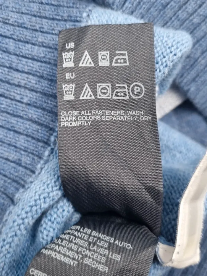 Gilet zippé rayé Tommy Hilfiger bleu, S Hommes (mesures en photos) - photo numéro 8