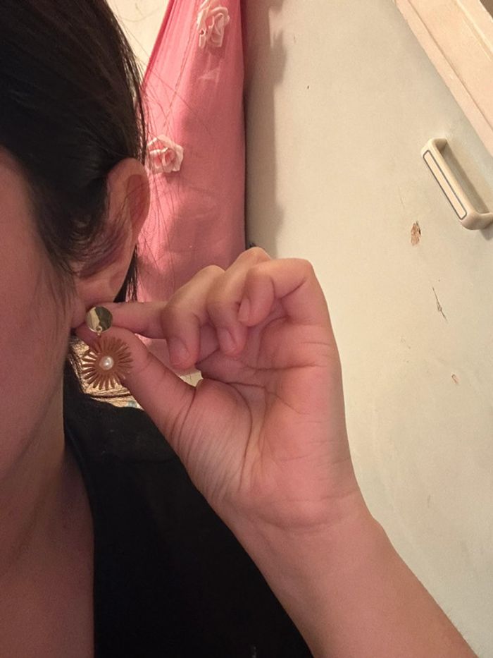 Boucles d’oreilles en acier inoxydable - photo numéro 2