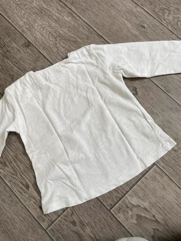 Tshirt manches longues Zara 12 mois - photo numéro 3