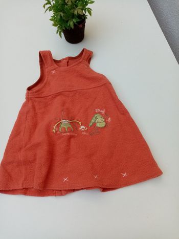 Robe orange fille /T3mois /sucre d'orge