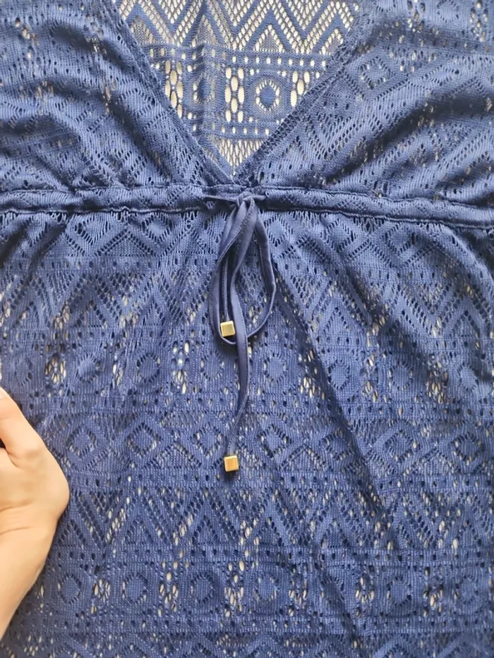 Robe de plage dentelle marine - photo numéro 2