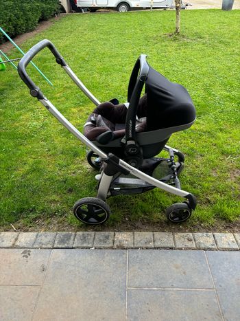 Poussette trio + base isofix