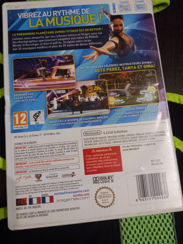 Jeu Zumba + 2 ceintures (wii) - photo numéro 5
