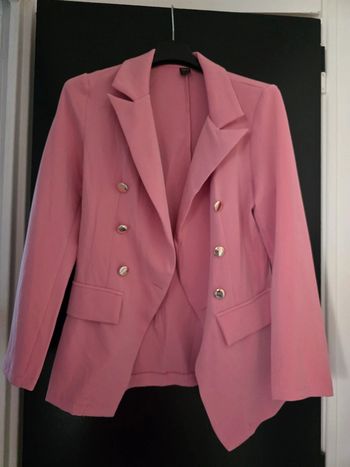 Veste blazer rose shein