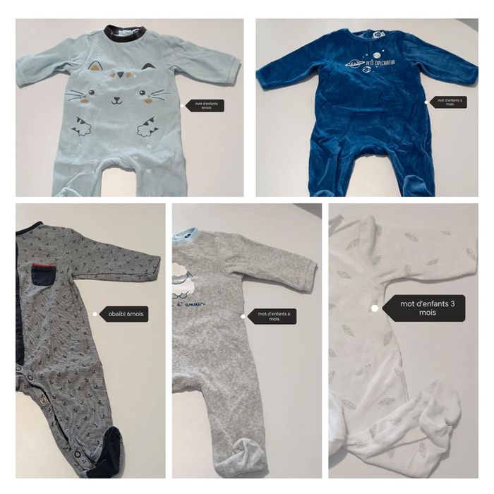 Lot 5 pyjamas