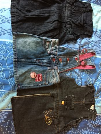 lot robe en jeans 2 ans