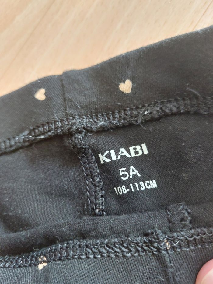 Leggings long noir à pois doré - photo numéro 3