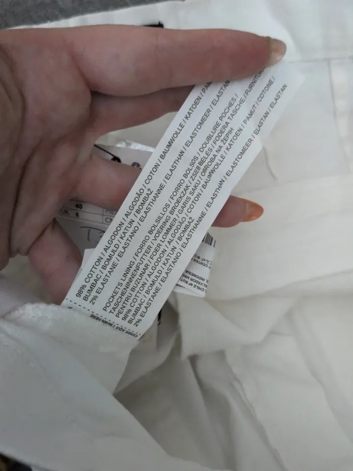 Pantalon Mango Blanc - Taille 36 - Super léger - Neuf avec étiquette - photo numéro 6