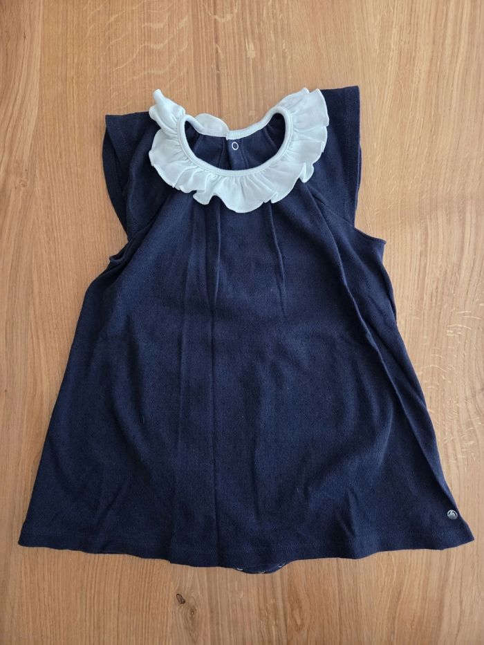 Robe Petit Bateau bleue marine