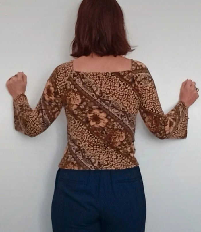Pull moulant décolleté ouvert vintage taille unique - photo numéro 6