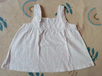Debardeur blanc étoile 4/5 ans coton tex
