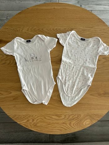 2 bodies manches courtes Sergent Major 12 mois