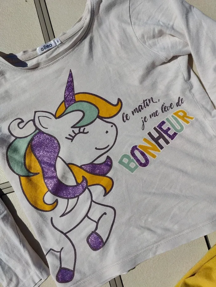 Pyjama fille licorne 6 ans - photo numéro 2