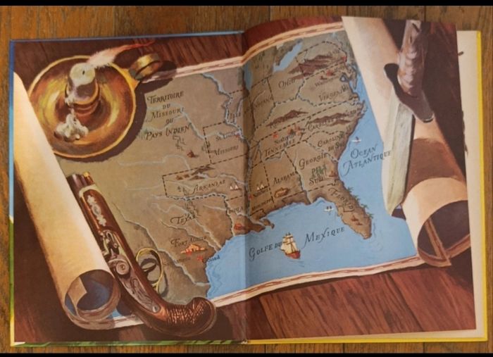 Lot Davy Crockett livre 1956 + journal de Mickey avec bd 1986 vintage - photo numéro 4