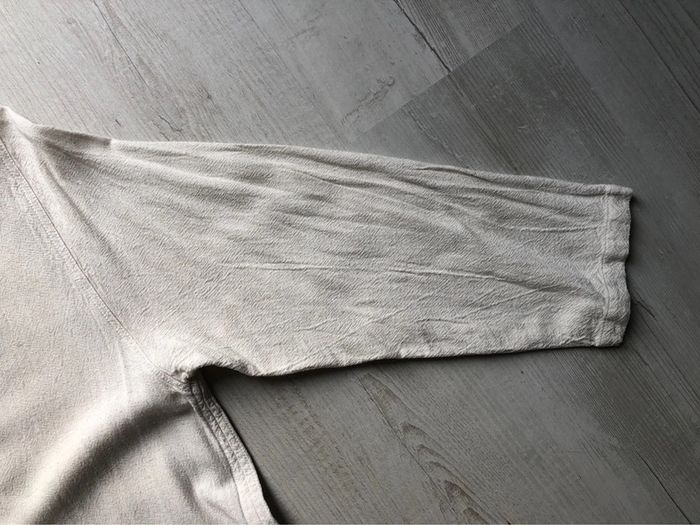AN45- Veste ou robe longue (lin et coton) T2- 40/42 - photo numéro 6