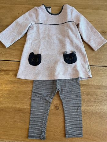 Ensemble fille Moulin Roty 18M