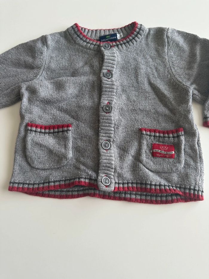 Gilet garçon gris - 9 mois - Sergent Major - photo numéro 2