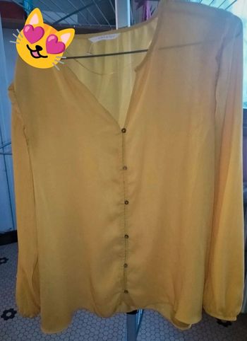 Chemisier jaune Camaïeu XXL