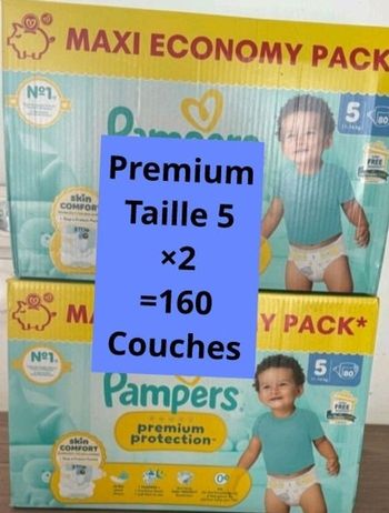Couches pampers taille 5 premium