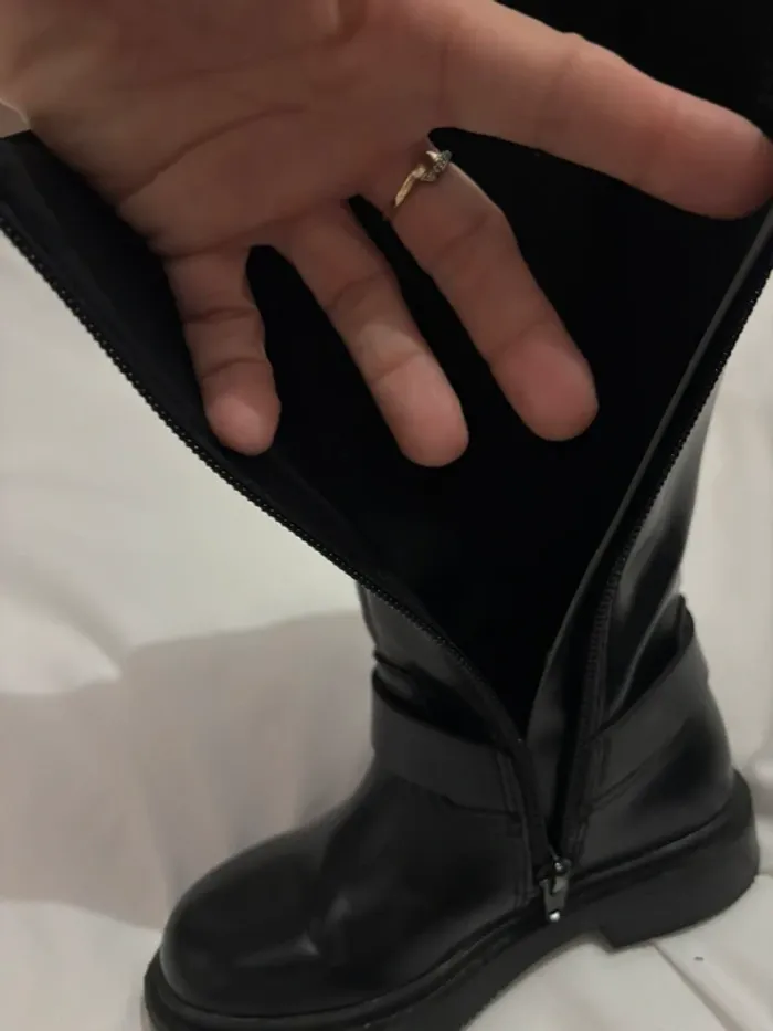 Botte style motard mi mollet H&M t27 - photo numéro 10