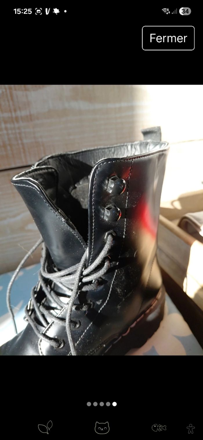 Boots militaires ARDENE style Dr Martens. - photo numéro 4