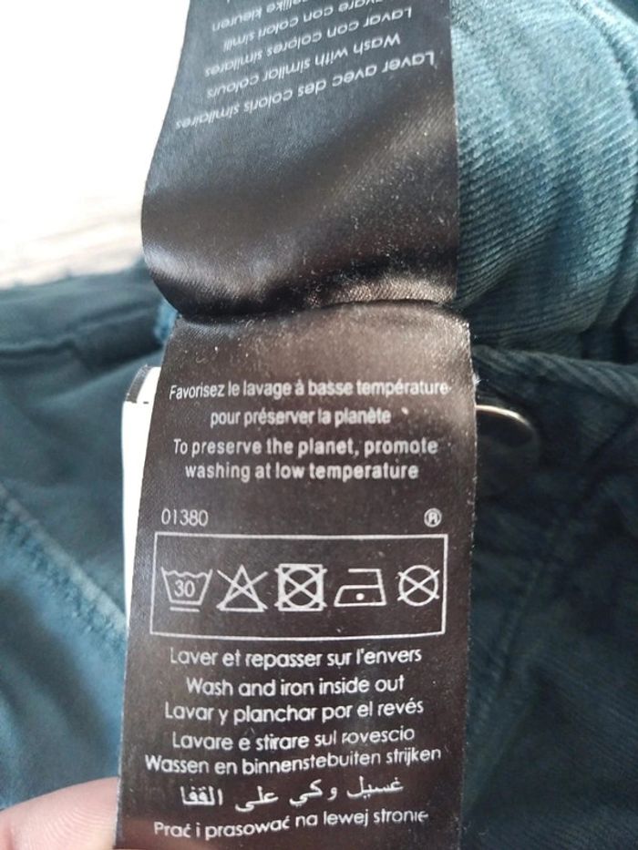 Pantalon breal velours bleu canard taille 38 - photo numéro 11