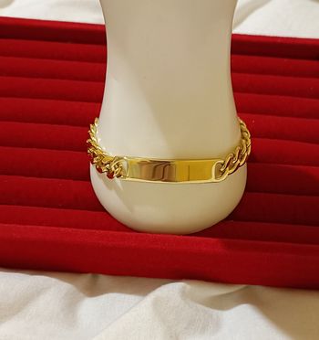 Splendide Bracelet homme en plaqué or