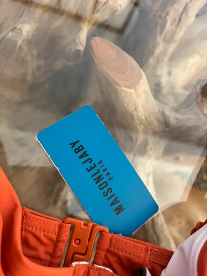 Haut de maillot de bain Maison Lejaby mistral orange épicé - photo numéro 5