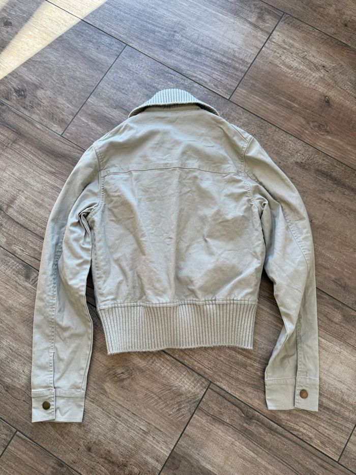 Veste zippée bi matière mixte - photo numéro 5