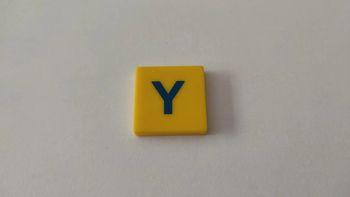 Lettre Y pièce détachée jeu de société Scrabble Junior Mattel Games #B82