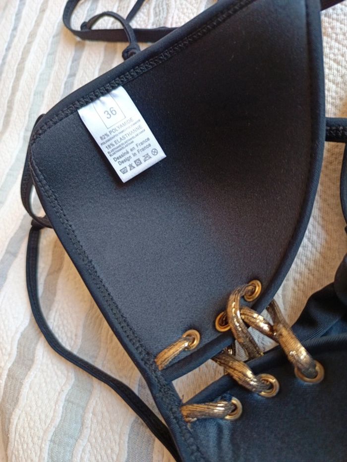 Maillot de bain noir t.36 neuf - photo numéro 5