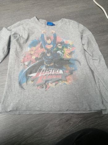 T shirt manche longue justice league 8/10A