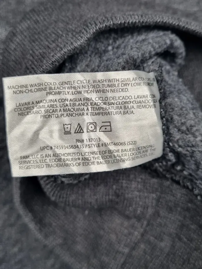 Pull col rond Eddie Bauer gris – Taille XXL Homme - photo numéro 7