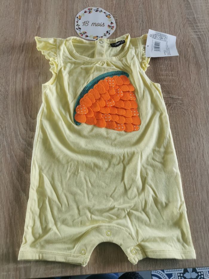 Lot de 2 articles bébé fille 18 mois robe + combinaison gemo et influx neuf avec étiquette - photo numéro 7
