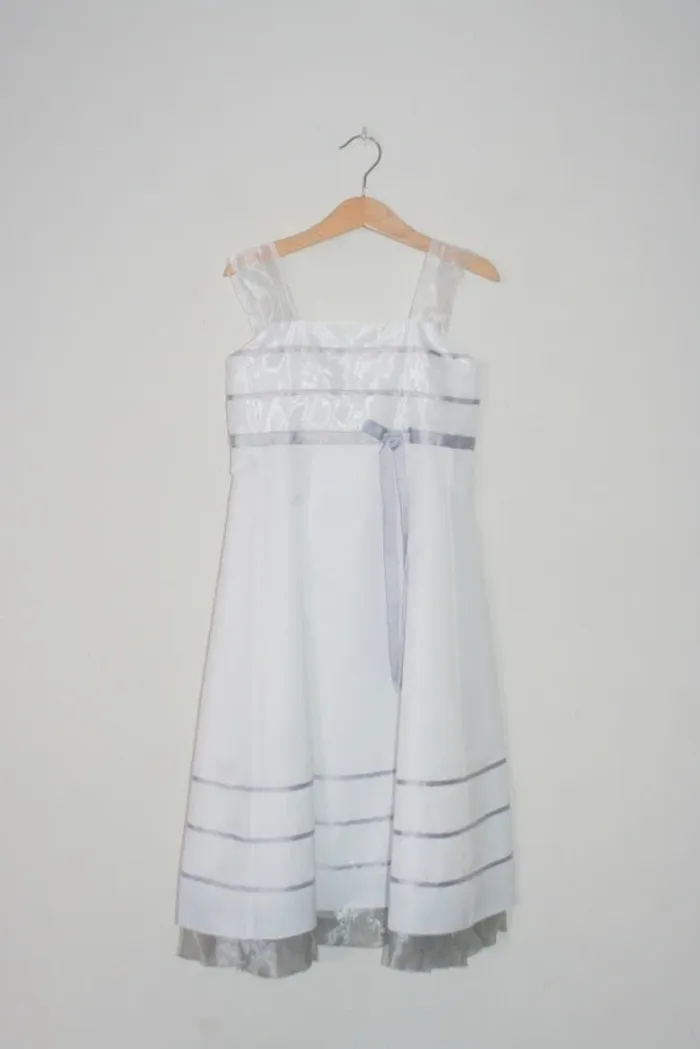 Robe Enfant d'honneur blanche Morelle Mariage 8 ans - photo numéro 2