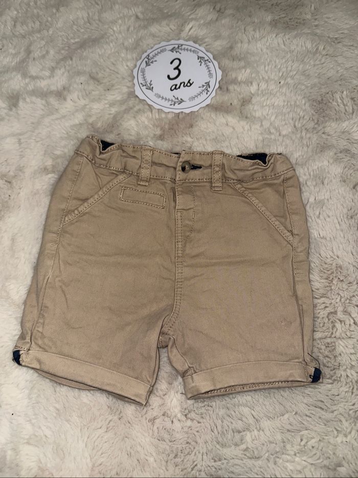 Short chino beige 3 ans