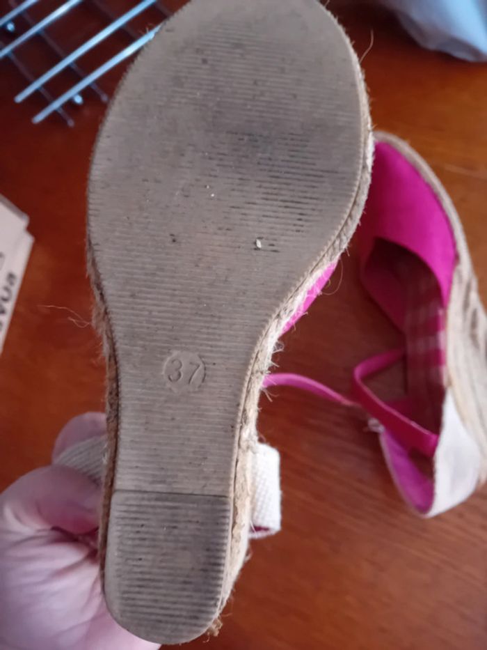 chaussures compensé rose pointure 37 - photo numéro 2