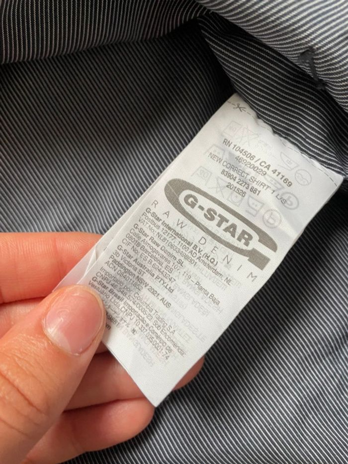 Chemise Gstar  Raw - Taille 40/42 - photo numéro 4
