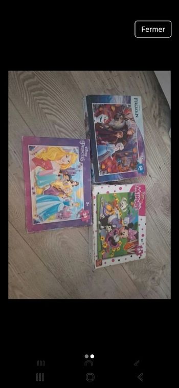 Lot de 3 puzzles enfant fillz