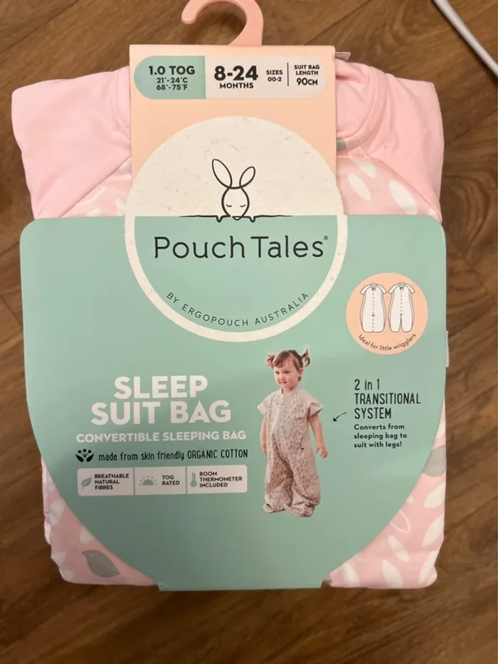 (New) Ergopouch sleep suit bag 1.0 tog 8-24m