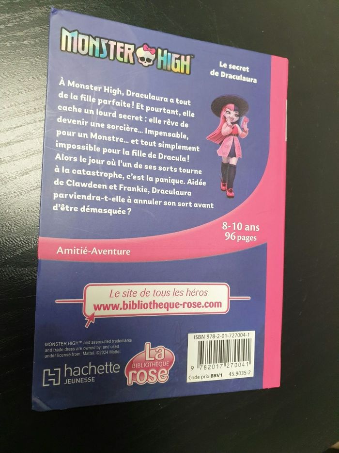 Livre Monster High 2 "Le secret de Draculaura" - photo numéro 2