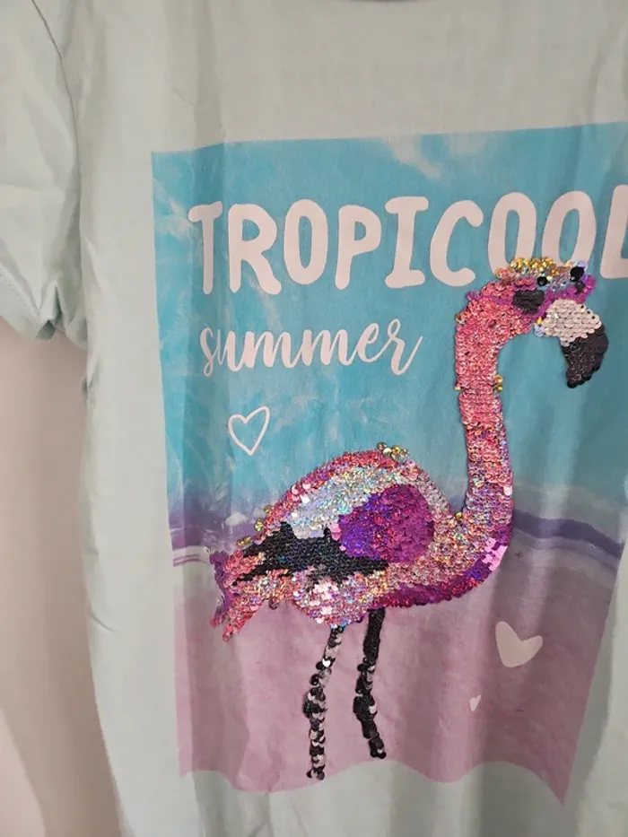 T-shirt tropical fille 12 ans - photo numéro 4