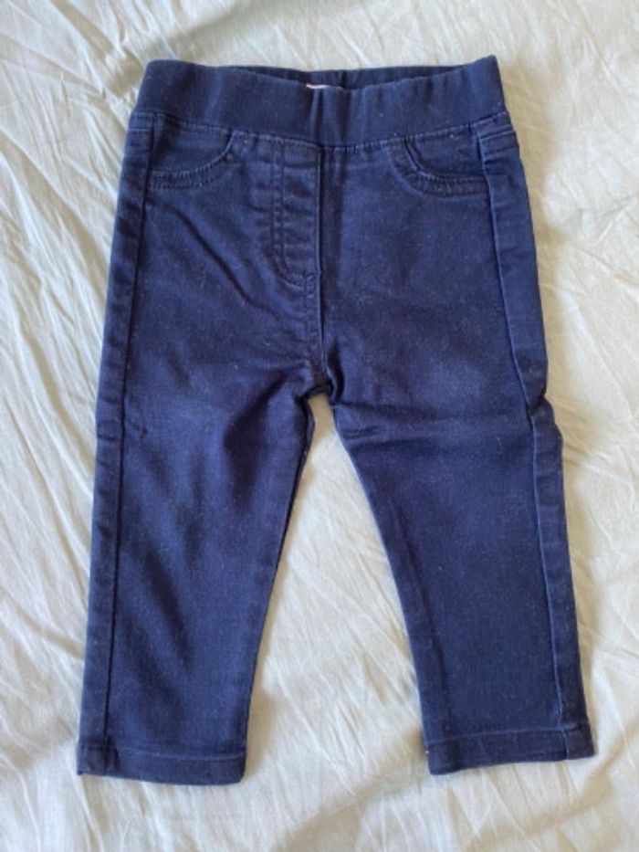 Pantalon 6 mois bleu marine