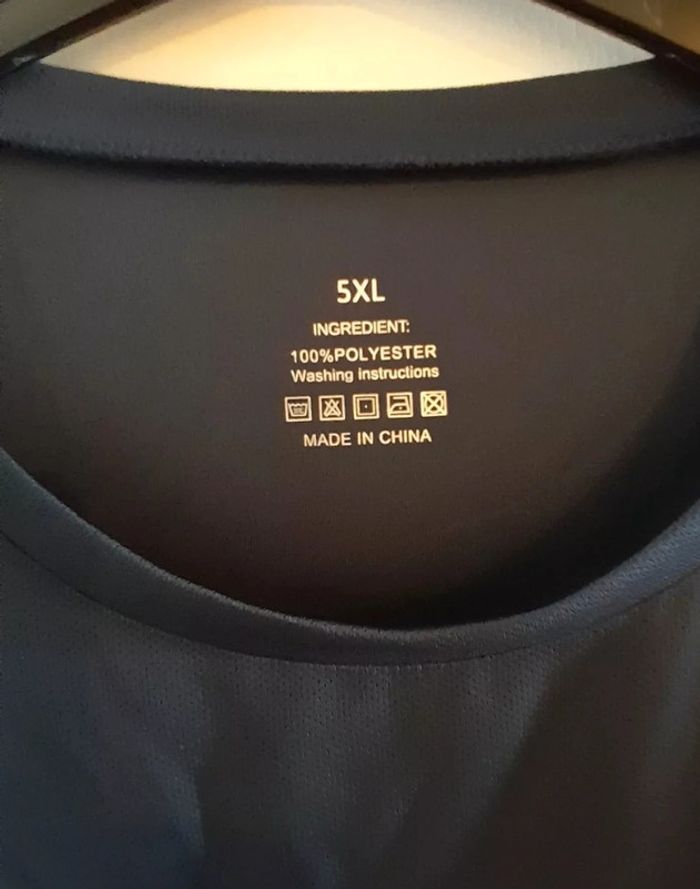 T-shirt homme Noir, taille 5XL - photo numéro 3