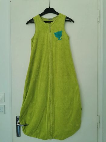 Gigoteuse verte motif chat